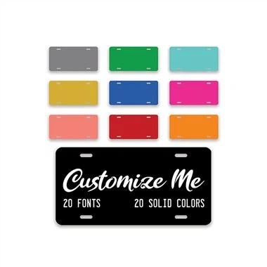 निजीकृत विमान लाइसेंस प्लेट को अनुकूलित करें