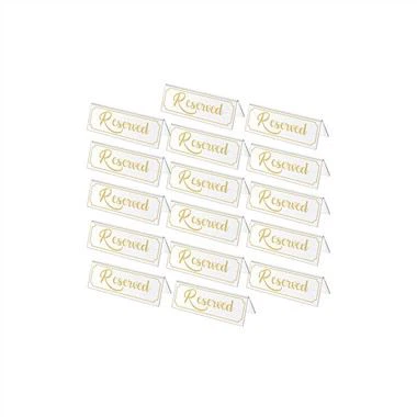 आरक्षित सीट पारदर्शी एक्रिलिक साइन