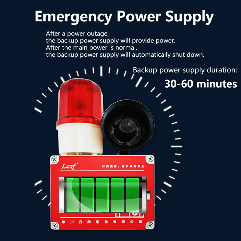 Industrial Sound Light Alarm Rechargeable
